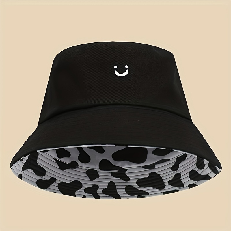 1pc Reversible Double-Sided Fashion Men Women Fisherman Hat Outdoor Suitable for Vacation Travel - Image 3