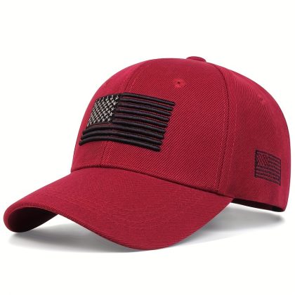 2026 USA Flag Embroidery Baseball Cap Solid Color Vintage Sun Hat Adjustable Lightweight Dad Hats For Women Men Game Day Soccer Fan Gear For All Fans