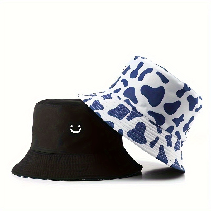 1pc Reversible Double-Sided Fashion Men Women Fisherman Hat Outdoor Suitable for Vacation Travel - Image 9