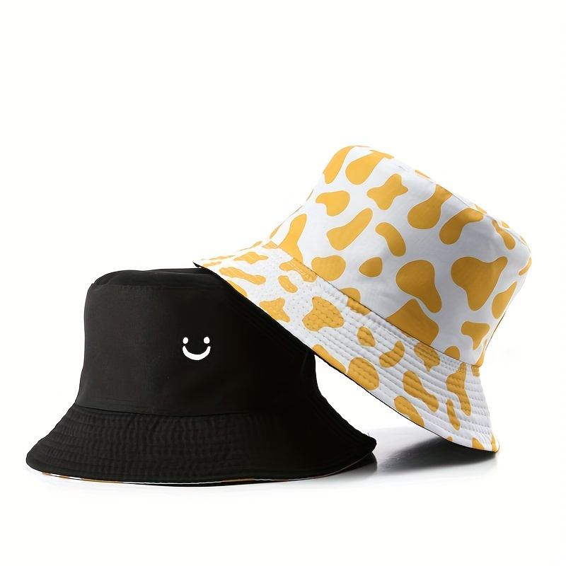 1pc Reversible Double-Sided Fashion Men Women Fisherman Hat Outdoor Suitable for Vacation Travel - Image 10