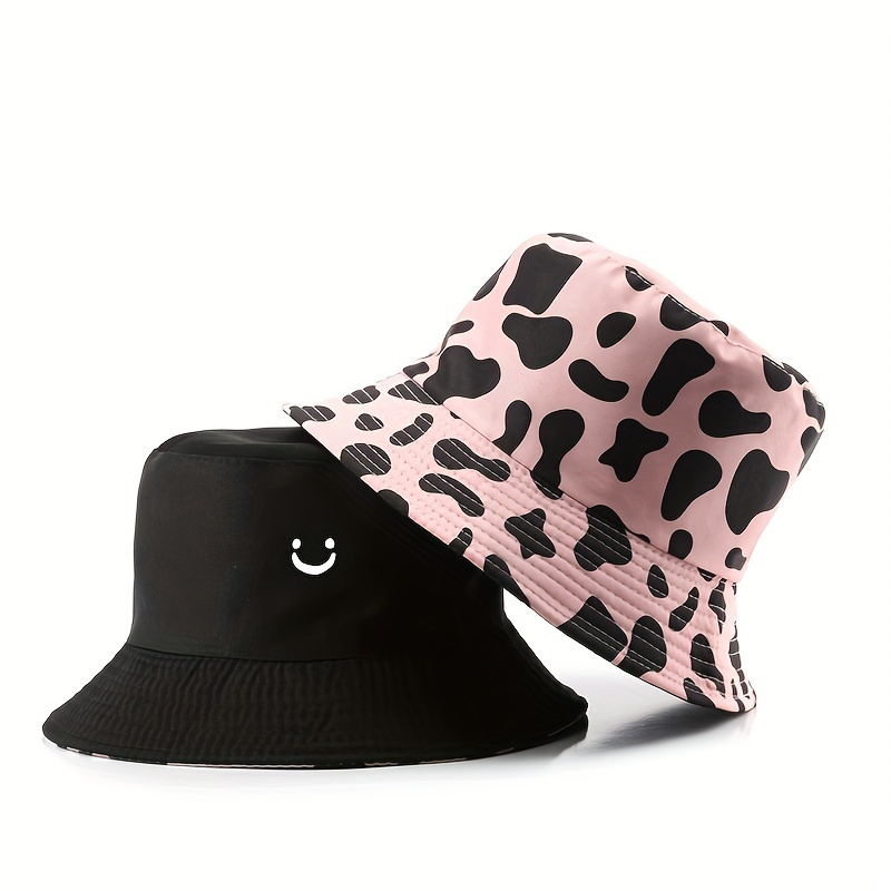 1pc Reversible Double-Sided Fashion Men Women Fisherman Hat Outdoor Suitable for Vacation Travel - Image 7