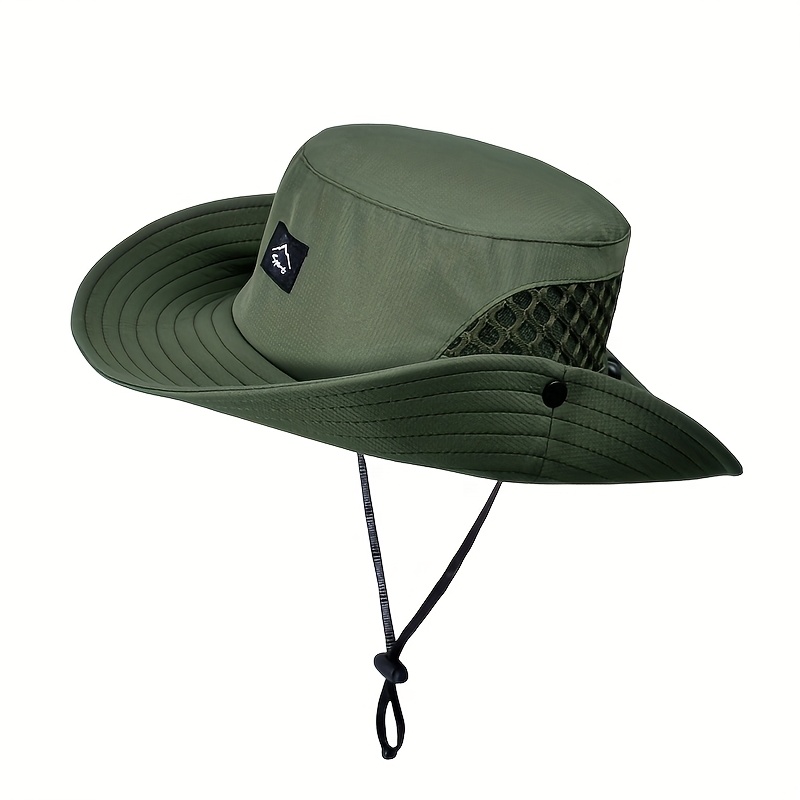 Summer Men's Breathable Sun Hat Outdoor Fishing Hat Large Brim Basin Hat Mountaineering Sunscreen Fisherman Hat Cross-border - Image 12