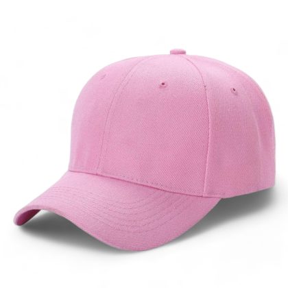 Baseball Cap for Men and Women Adjustable Size Solid Plain Blank Color Curved Visor Hat