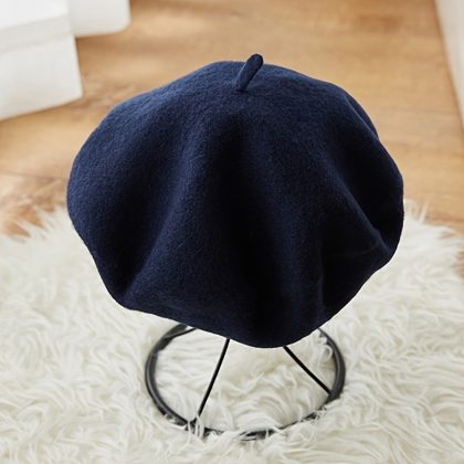 Women's Winter Tweed Beret Hat - Vintage Non-Stretch Suitable for Weather, Casual & Outfits - Cozy Outdoor Fashion Accessory (Hand Washu002FDry)
