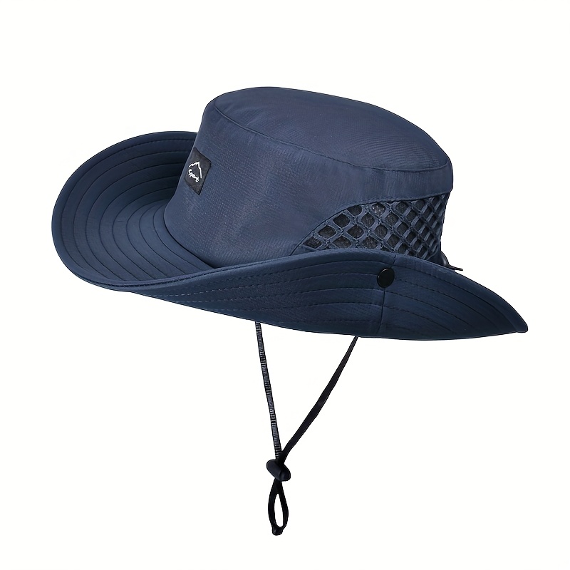 Summer Men's Breathable Sun Hat Outdoor Fishing Hat Large Brim Basin Hat Mountaineering Sunscreen Fisherman Hat Cross-border - Image 11